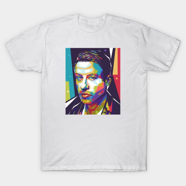 Macklemore Colorful Background T-Shirt by Paradox Studio